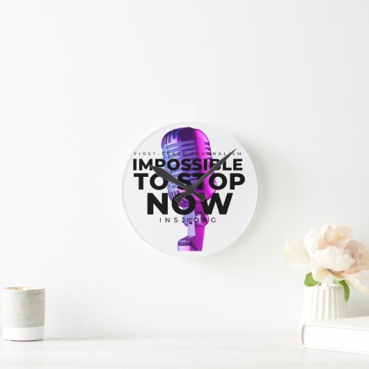 Horloge Ronde Microphone (Maison)