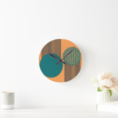 Horloge Ronde Midcentury Modern Circle and Lines (Maison)