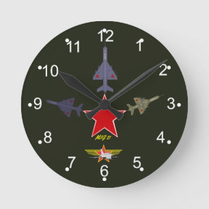 Horloge Ronde Mig 21Mur Horloge.