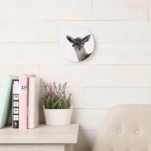 Horloge Ronde Mignonne petite Faune 2 #animal #art