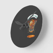 Horloge Ronde Mini Basketball Hoop (Angle)