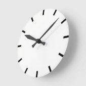 Horloge Ronde Minimalisme noir & blanc Simply Urban (Angle)