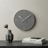 Horloge Ronde Minimalist Architectural Wall Clock - Modern 