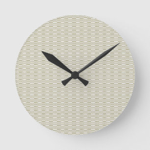 Horloge Ronde Minimalist Sage Green Geometric Wall Clock