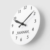 Horloge Ronde Minimaliste moderne (Angle)