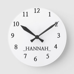 Horloge Ronde Minimaliste moderne