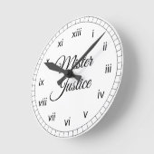 Horloge Ronde Ministre de la Justice (Angle)
