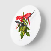 Horloge Ronde mistletoe (Angle)