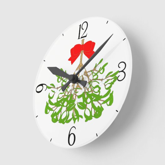 Horloge Ronde Mistletoe (Angle)
