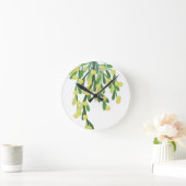 Horloge Ronde mistletoe de Noël (Maison)