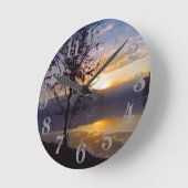 Horloge Ronde Misty Reflections (Angle)