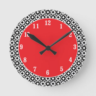 Horloge Ronde Mod Flower Power