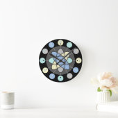 Horloge Ronde Modèle atomique du Starburst (Maison)
