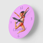 Horloge Ronde Modèle Bikini de danse Thunder_Cove (Angle)