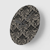 Horloge Ronde Modèle de Damas 2 (Angle)