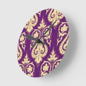 Horloge Ronde Modèle de Damas 4 (Angle)