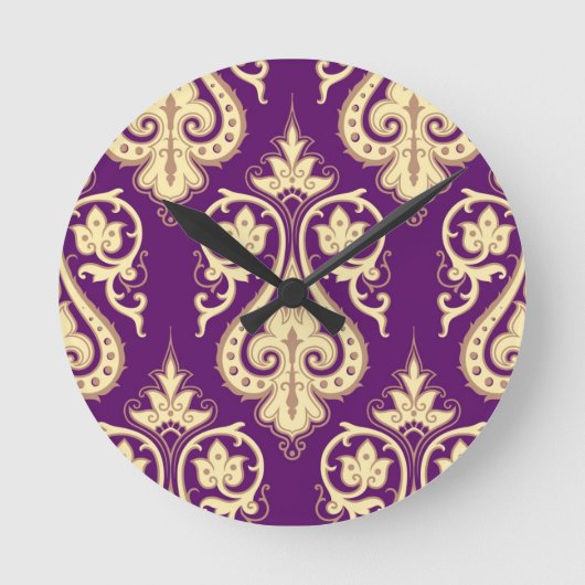 Horloge Ronde Modèle de Damas 4 (Recto)