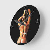 Horloge Ronde Modèle de fitness Tanlines Thunder_Cove (Angle)