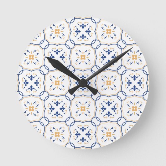 Horloge Ronde Modèle floral (Recto)