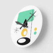 Horloge Ronde modèle moderne de lampe du milieu du siècle (Angle)