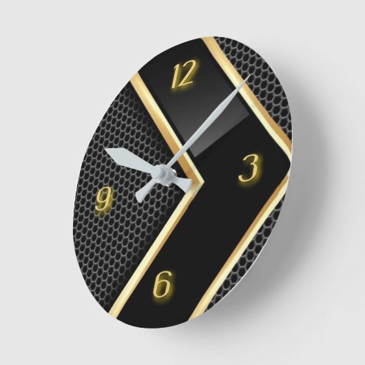 Horloge Ronde Modern art deco (Angle)