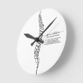 Horloge Ronde Modern Chiropractic Chiropractor Professional (Angle)