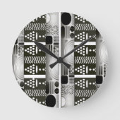 Horloge Ronde Modern Ethnic Wall Clock (Recto)