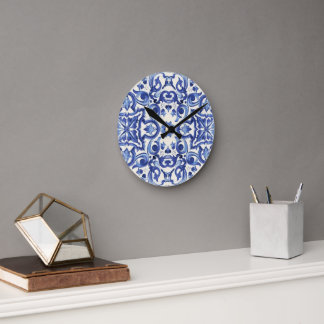 Horloge Ronde Modern Italian Blue  La Dolce vita 