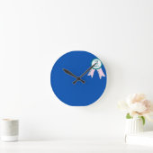 Horloge Ronde “Modern Minimalist Funny Dad Joke Survivor Korean  (Maison)
