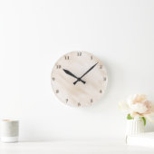 Horloge Ronde Modern Misty Antique White Clock Bath Accessory (Maison)