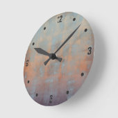 Horloge Ronde Modern rustic abstract (Angle)