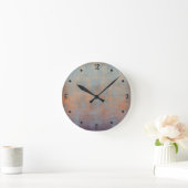 Horloge Ronde Modern rustic abstract (Maison)