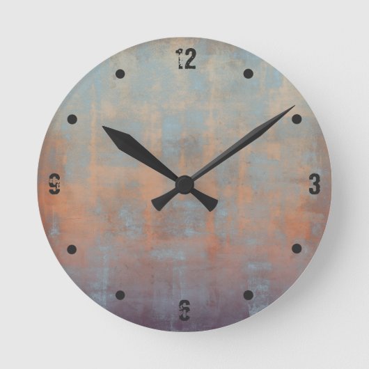 Horloge Ronde Modern rustic abstract (Recto)
