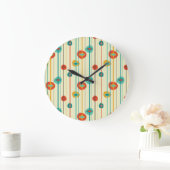 Horloge ronde moderne du milieu du siècle (Maison)