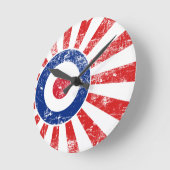 Horloge Ronde Modes cibles MOD Sunburst cible Roundel (Angle)