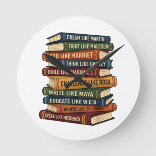 Horloge Ronde Mois de l'histoire des Noirs Rêve