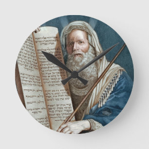 Horloge Ronde Moïse et les dix commandements