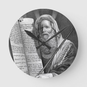 Horloge Ronde Moïse et les dix commandements