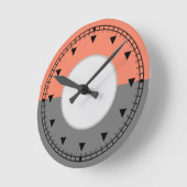 Horloge Ronde Moitié du cercle géométrique moderne (Angle)