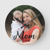 Horloge Ronde Mom Established Modern Script Photo (Recto)