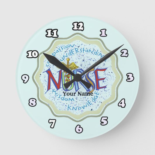 Horloge Ronde Mon credo d'infirmière (Recto)