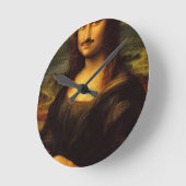 Horloge Ronde mona lisa moustache (Angle)