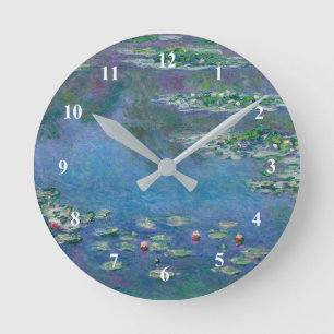 Horloge Ronde Monet Lys d'eau Peinture