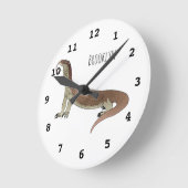Horloge Ronde Monitor lizard (Angle)