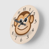 Horloge Ronde Monkey (Angle)