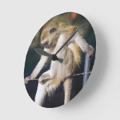 Horloge Ronde Monkey (Angle)