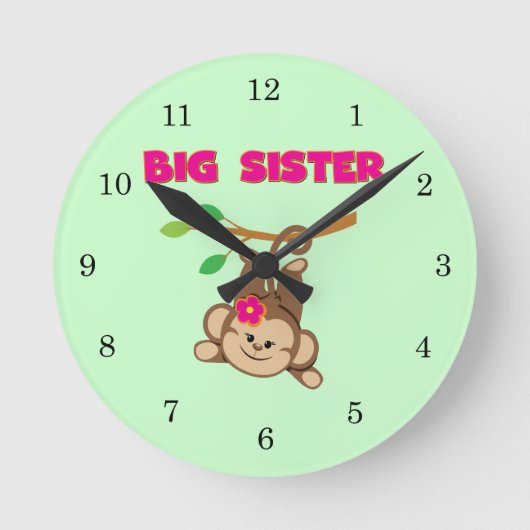 Horloge Ronde Monkey Big Sister (Recto)
