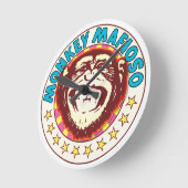 Horloge Ronde Monkey mafioso (Angle)
