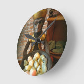 Horloge Ronde Monkey rock shop (Angle)