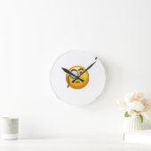 Horloge Ronde monocle émoji (Maison)